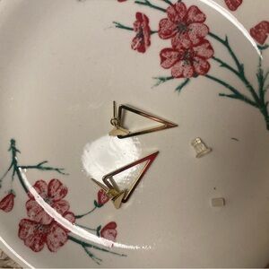 Gold Adjustable Triangle Earrings
